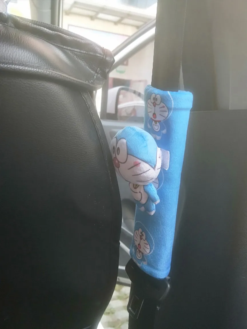 1 шт., мультяшная плюшевая подушка Doraemon, Автомобильная подушка безопасности, чехол для ремня, коробка для получения бумажных полотенец, коробка для салфеток, мягкая игрушка