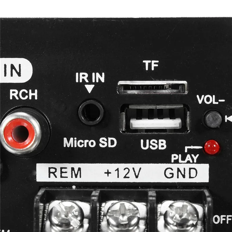 80 Вт высокомощный бас автомобильный сабвуфер Hi-Fi усилитель плата TF USB 12 В/110-220 В домашний кинотеатр усилители