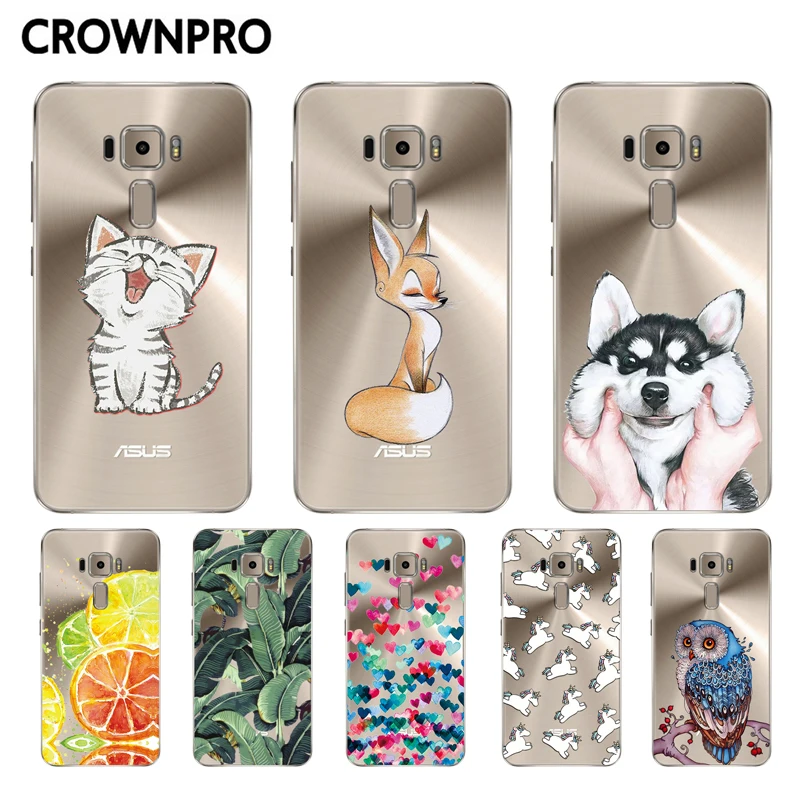 CROWNPRO 5 2 &quotМягкий силиконовый чехол для Asus Zenfone 3 защитный телефона ASUS ze520kl|case for asus