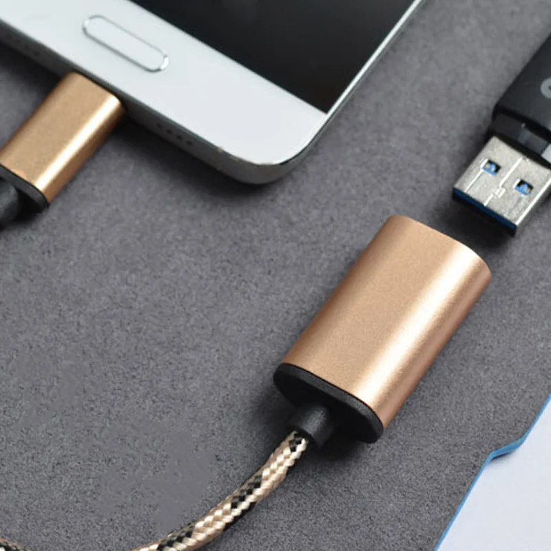 USB C к OTG кабель 3 1 тип c Кабельный адаптер переходник для samsung huawei планшет Xiaomi Android - Фото №1