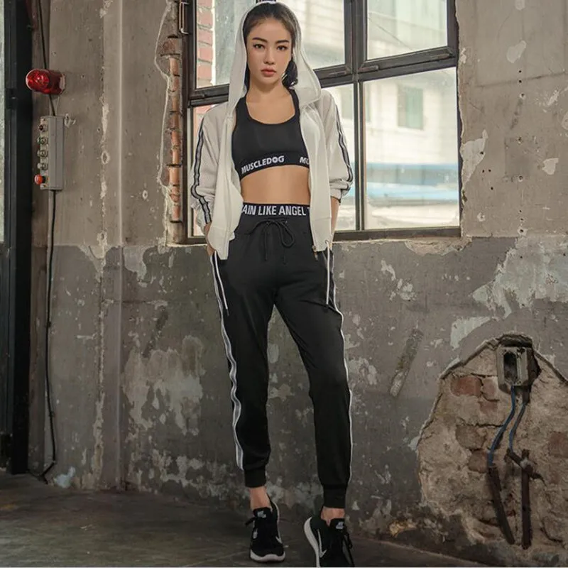 Новый женский набор для йоги из 3 предметов спортивная одежда бега фитнеса