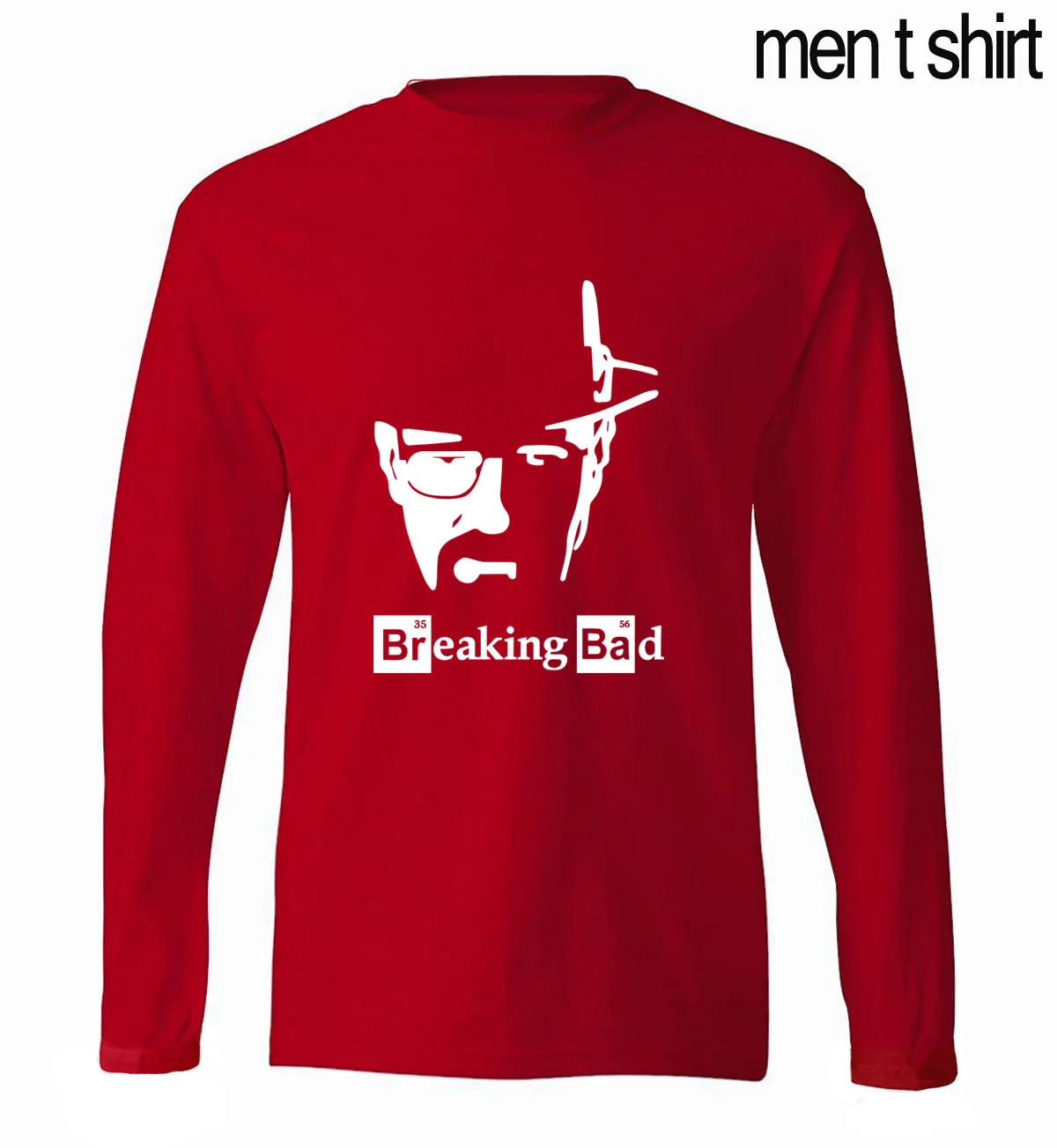 Breaking Bad Heisenberg, мужские футболки с длинным рукавом, Los Pollos Hermanos Walter White Cook, новинка, Весенняя Мужская футболка из хлопка