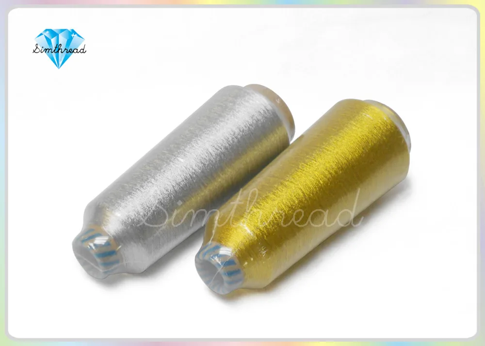

Pure Gold and Silver Color MS Metallic Embroidery Thread Free Shipping