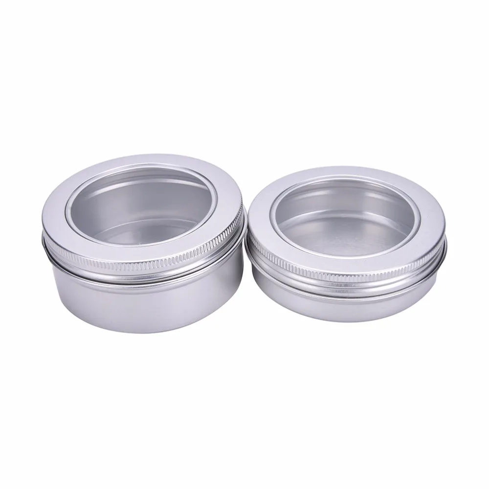 1 шт. новый алюминиевый бальзам для губ горшки макияжа косметического крема банка