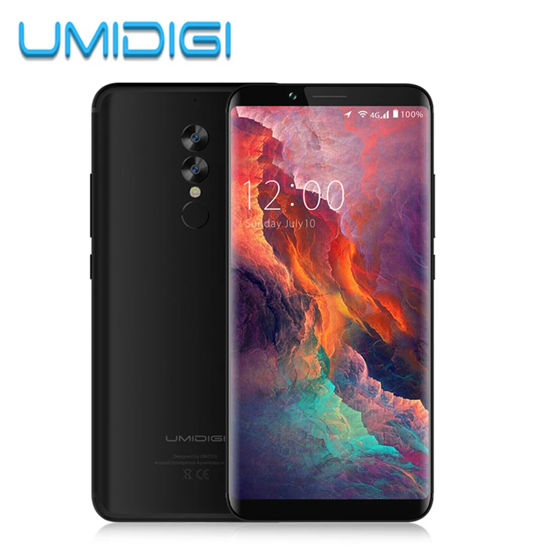 UMIDIGI S2 Lite Face ID 5 99 'ཎ:9 полный Экран двойной сзади камеры 4G B + 32 ГБ Octa core MTK6750T 16MP
