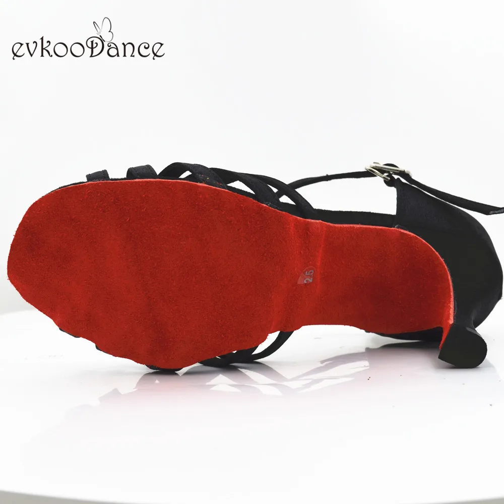 Женская обувь для латинских танцев Цвет Черный размеры США 4 12 Zapatos De Baile