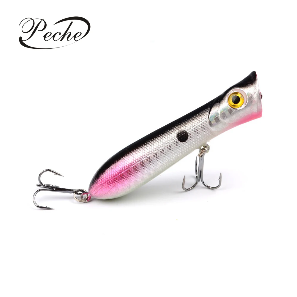 Peche Popper рыболовные приманки воблеры для рыбалки искусственные жесткие Isca Pesca 80 мм