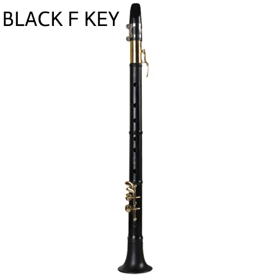 black F KEY Простой маленький саксофон инструмент тройной тенор аутентичный взрослый Начинающий Мини карманный 18 весов saxphone - Цвет: black F KEY