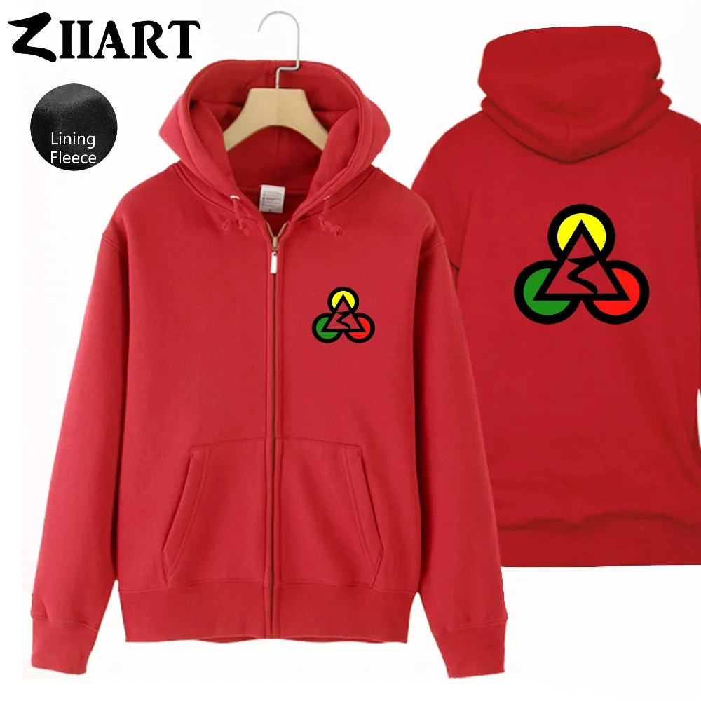 Куртка ZIIART Мужская Флисовая с капюшоном клубный пирамиды Египта Ямайки регги