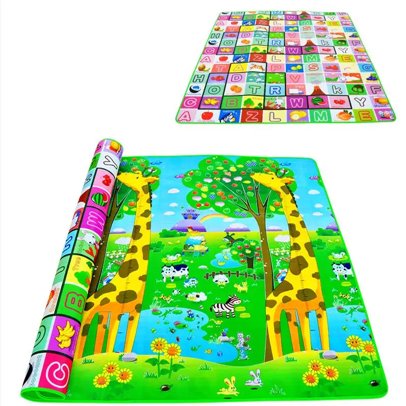 giraffe-2 Двусторонний детский игровой коврик, 0,5 см, Eva пена, развивающий коврик для детей, ковер, детские игрушки, гимнастический игровой коврик для ползания, игровой коврик, подарок - Цвет: giraffe-2