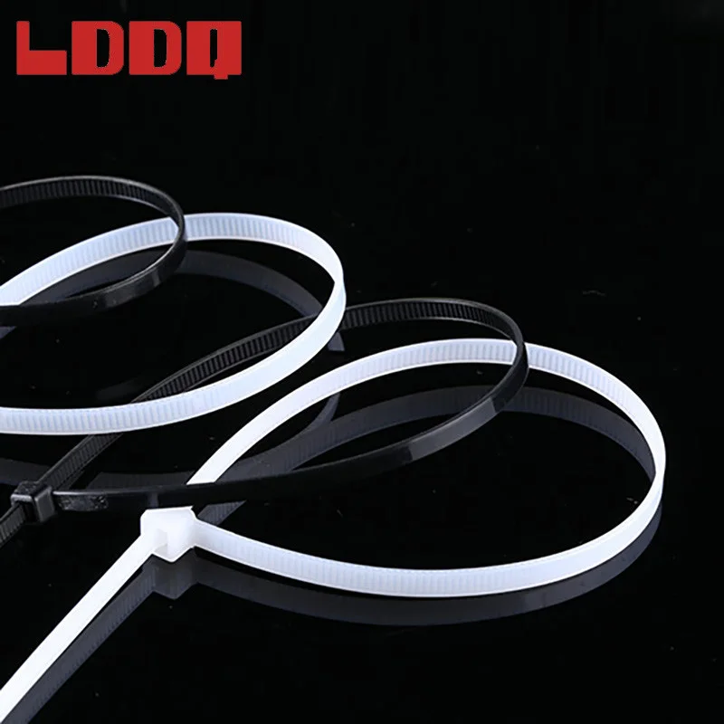 LDDQ 3*150 1000 шт самоблокирующиеся Нейлоновые кабельные стяжки ширина 1 9 мм