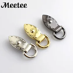 MEETEE 10/20 штук сумка сторона пряжки с зажимом металлические ручки для Сумки сумка Аксессуары для ванной комнаты молния Застежка собака аппаратные средства "сделай сам" украшения ZK561