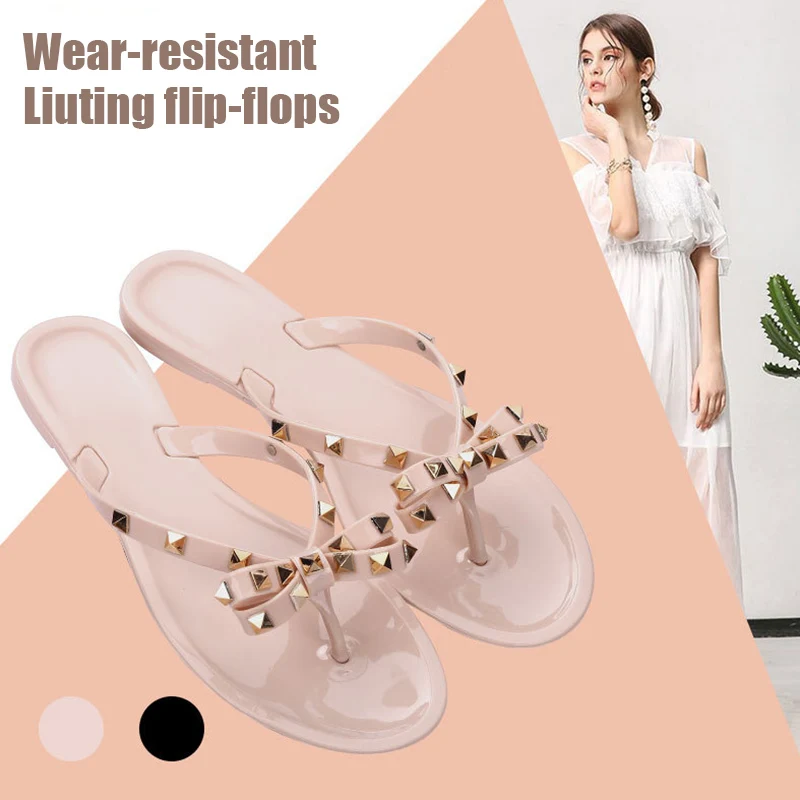 Лидер продаж 1 пара Женские Вьетнамки Шлепанцы на плоской подошве Дышащая