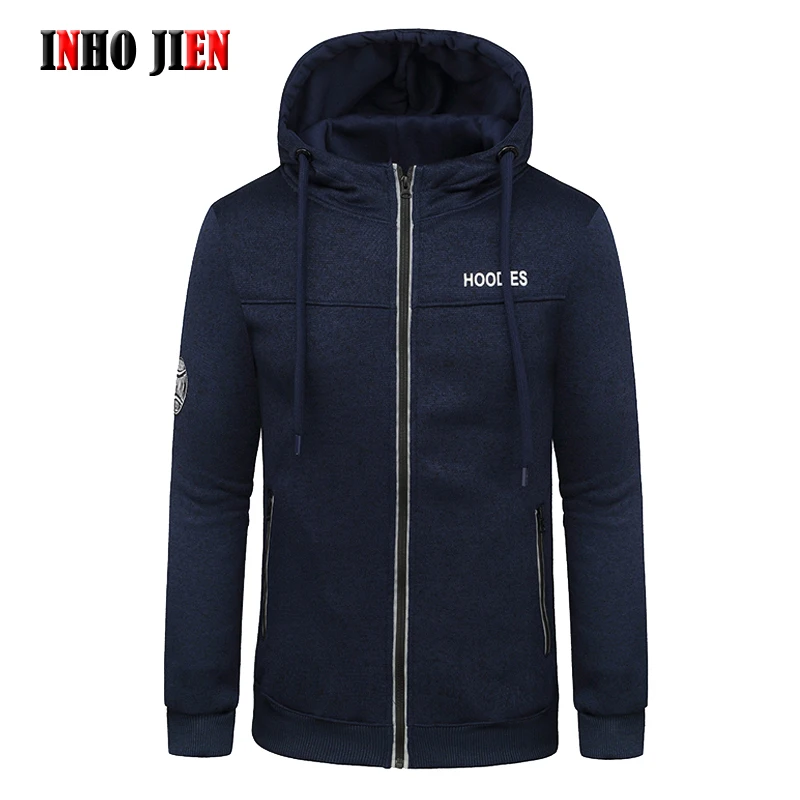Мужская хлопковая толстовка на молнии с капюшоном | одежда