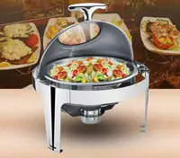 180 Degree Cove Round Buffet Stove Electric heating Breakfast Insulation Stove Alcohol Or Electric Furnance