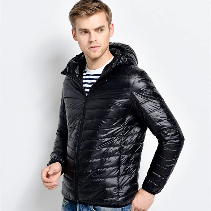 Мужская куртка с капюшоном Модная тонкая большого размера 3XL 4XL 5XL длинным рукавом