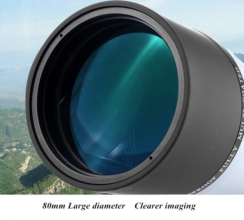 Gomu 20-60x80 мощный зум Монокуляр телескоп азот Водонепроницаемый Профессиональный Зрительная труба бинокль для наблюдения за птицами