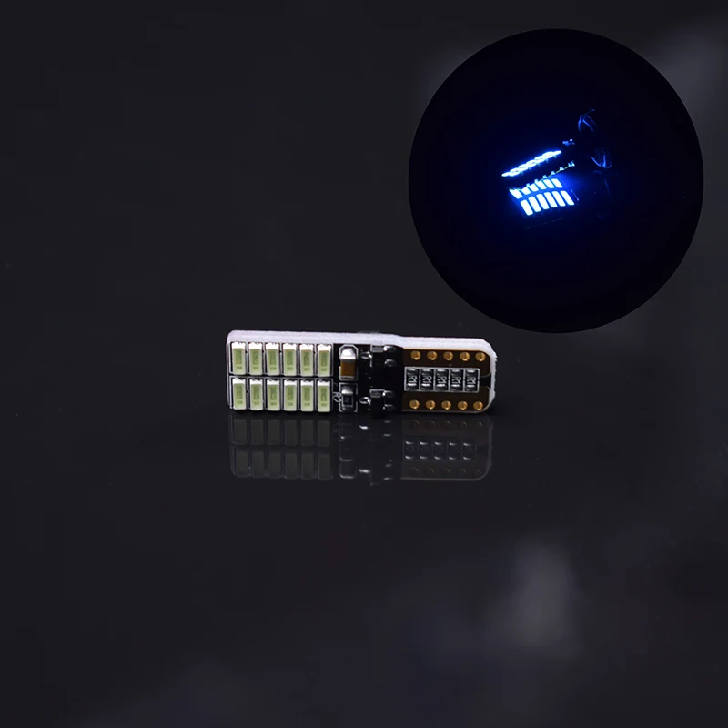 T10 W5W 24SMD CANBUS автомобильные светодиодные лампы без ошибок супер яркие для салона