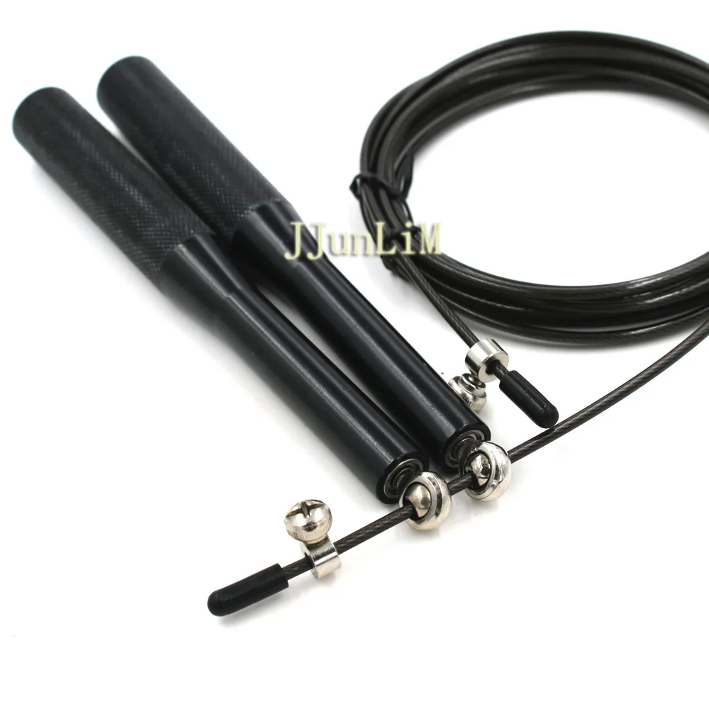 3 МЕТР Алюминиевая Ручка ультра скорость стали скакалка Взвешенных Регулируемая