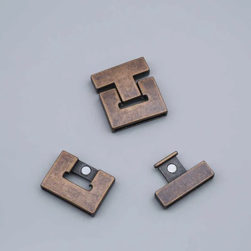 Antique Copper 3 комплекта серебро/коричневый/медь сильные магнитные замочки прямоугольник для 30*3 мм плоский кожаный шнур браслеты самодельные Украшения, Аксессуары - Цвет: Antique Copper