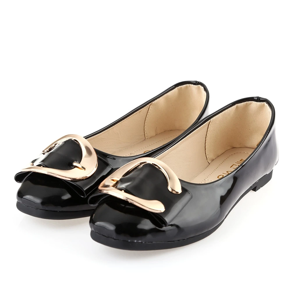 Горячая продажа! 2017 Новая Мода Весна Женщины Квартиры Обувь Дамы Металл Площади