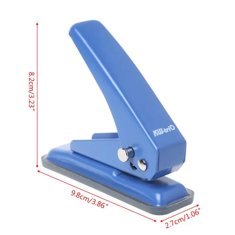 

School Office 6mm Single Hole Puncher Notebook Paper Scrapbook Card Cutter 20 Sheets DIY