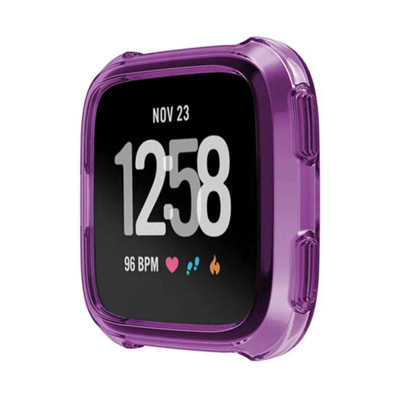 ТПУ защитный чехол рамка для Fitbit Versa умный протектор для часов мягкий Smartwatch чехол Ультратонкий Мягкий ТПУ силикон