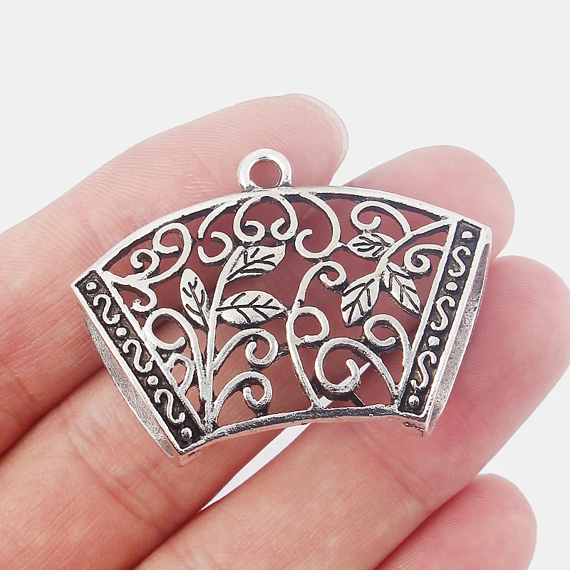 10 шт. большое ожерелье шарф шармы для девочек соединители подвески филигранный