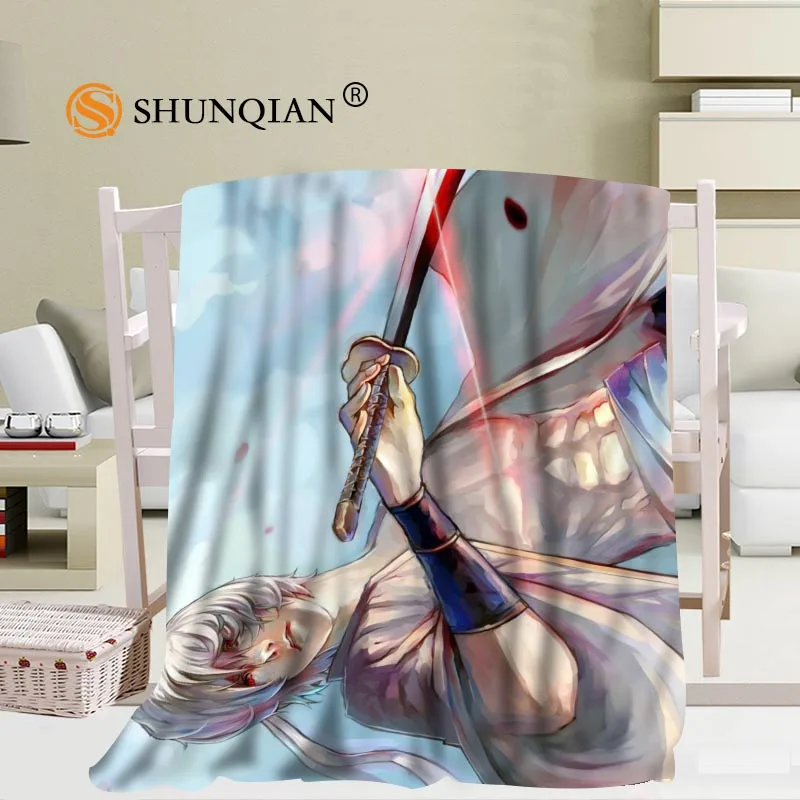vender # Jqk333j Personalizado Gintama Padrão Cobertor De Viagem Casa Tv Casual Relaxar Para A Família Macio Macio Macio Cobertura Quente