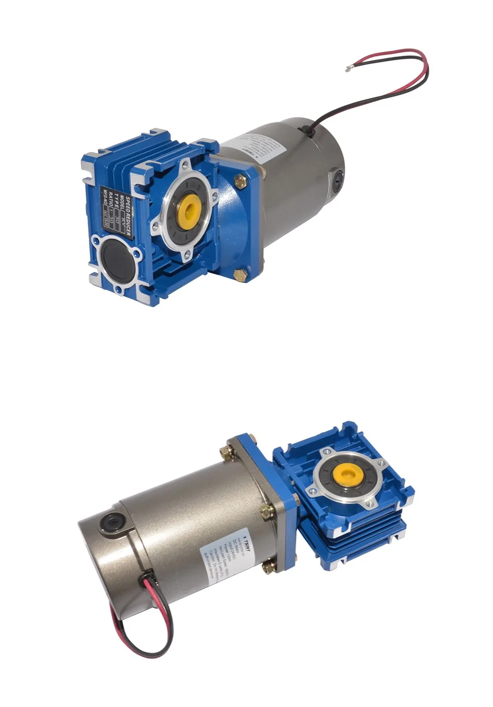 Большой постоянного тока червь Шестерни Мотор 12/24/90/220V 120/250W 22/30/36/45/60/90/180/240 об/мин двигатель с постоянным магнитом, работающий от постоянного тока с RV030/ 040 Шестерни коробка
