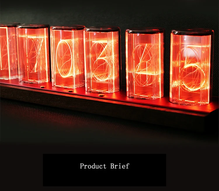 Светодиодный amazing clock квази-часы свечение трубки WI-FI синхронизации сети таймер-помидор Часы Будильник Стекло оболочки
