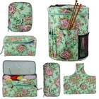 Пустая сумка для хранения вязальной пряжи, для крючков, вязальные спицы, держатель для нитки, набор для шитья, сумка для хранения вязальной пряжи