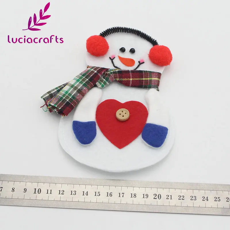 1 шт./лот Рождественское украшение Lucia crafts мешок для столовых приборов в виде