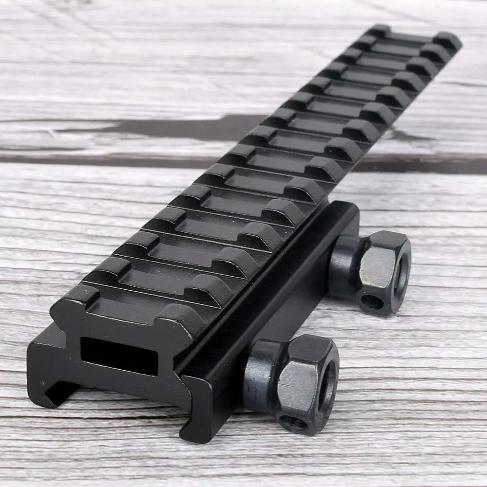 Тактическая удлиненная Высокая подъемная база Плоская верхняя 143 мм 14 слотов для