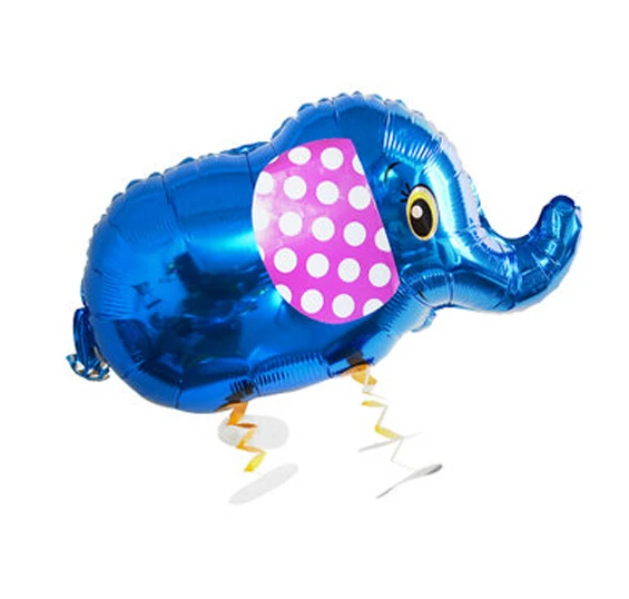 82*46 см милые Мультяшные животные ходьба слон фольга алюминиевый воздушный шар