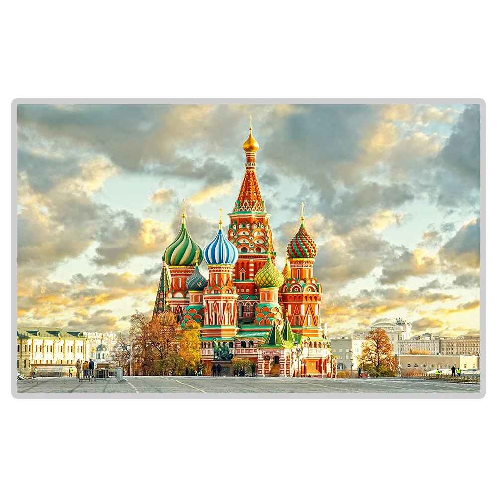 Всемирно известные живописные места 5D алмазная картина москвский Кремль