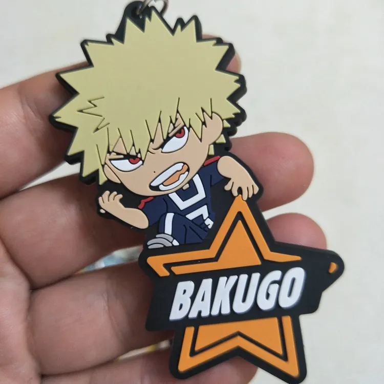My Hero Academy Аниме Фигурка резиновый брелок IZUKU MIDORIYA DEKU Bakugou Katsuki Shigaraki Tomura детская Подарочная игрушка