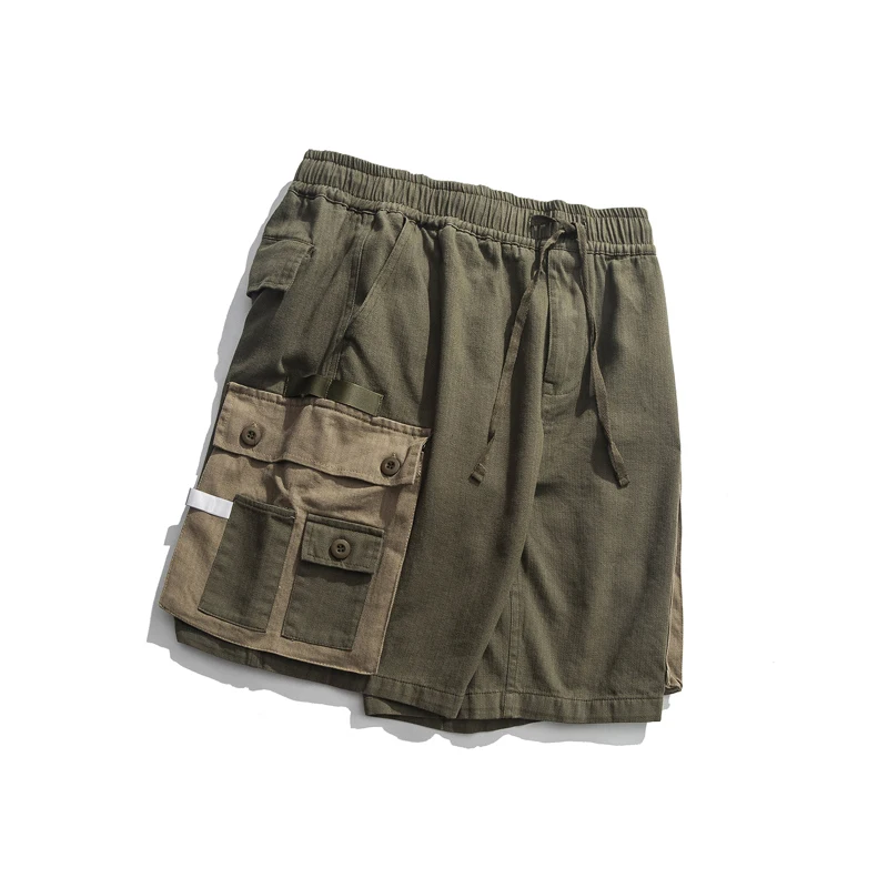 

2019 Summer Men's Casual Shorts Fashion Wild Five Points Shorts Male Loose Large Size Stitching Shorts S-XL