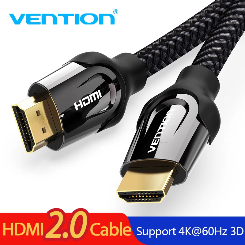 Vention HDMI кабель HDMI к HDMI кабель 4K HDMI 2,0 3D 60FPS кабель для разветвителя переключатель ТВ ЖК-ноутбук PS3 проектор компьютерный кабель
