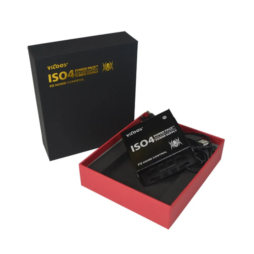 Vitoos ISO4S мини гитарные эффекты питание блок питания станция питания 4 шт. DC Кабели для гитары 800 мА с защитой цепи