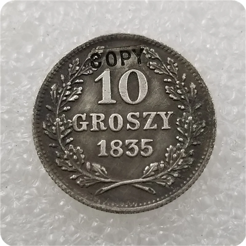 Копия монеты Гросси Польша 1835 г. 10 | Дом и сад