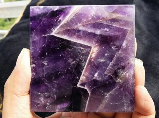 

320-350g NATURAL Dream Amethyst QUARTZ CRYSTAL Pyramid Cut Polished HEALING W1540