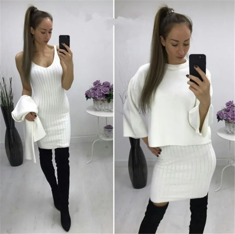 Poncho Promotion Acrylic Formal Computer Knitted O-neck Pullovers Women 2017 European And American New Sweater Suit | Женская одежда