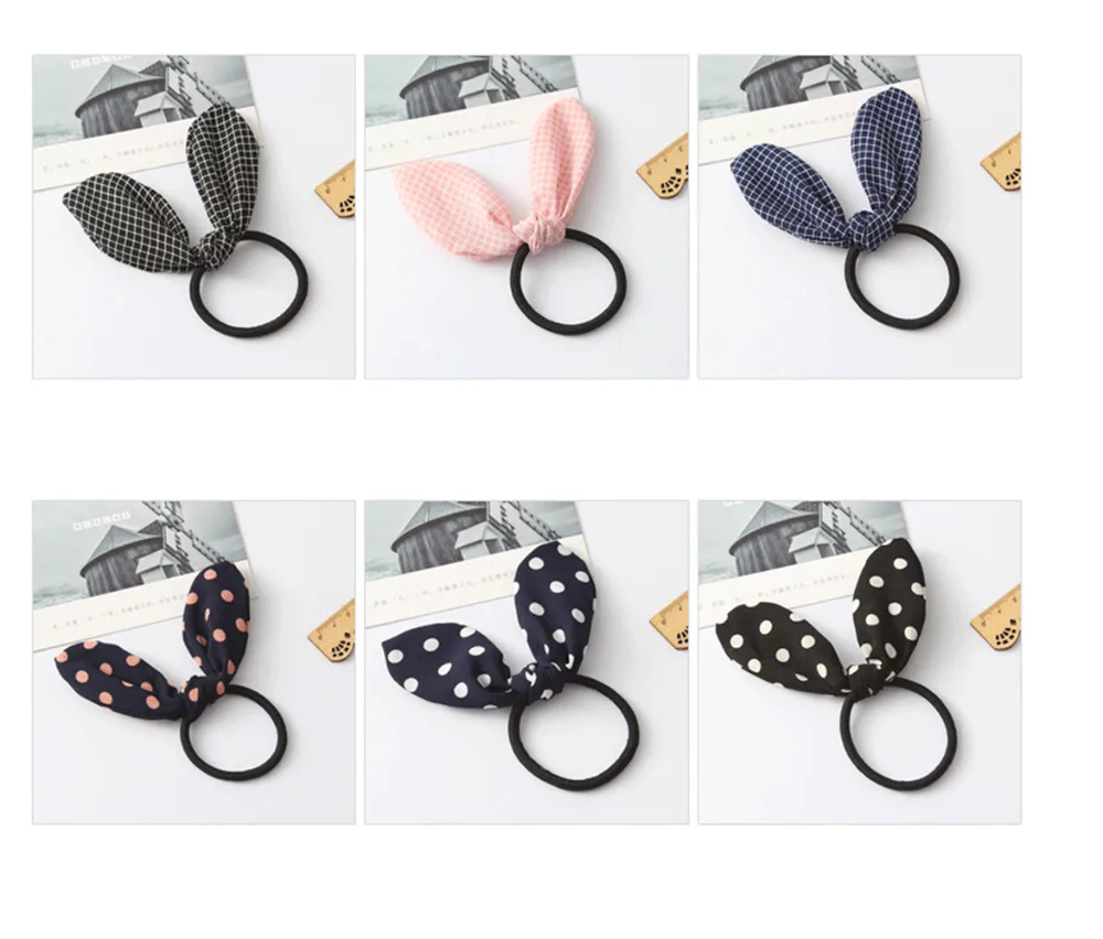 4 шт./лот супер милый кролик уши волосы держатели Женские аксессуары для волос