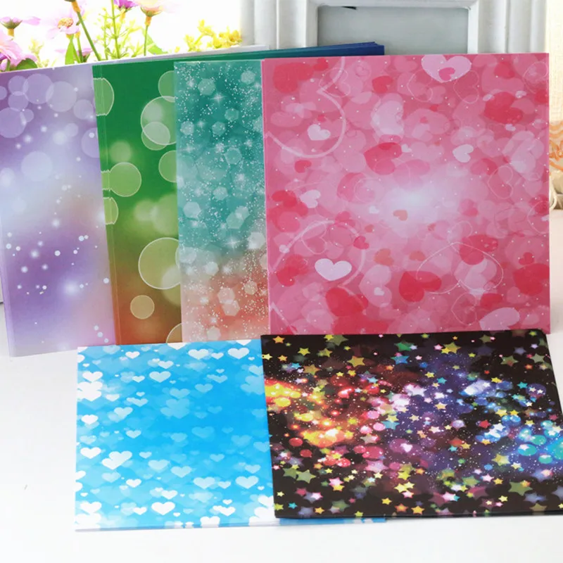 48 шт. 15 см фантазии неба и рисунком в виде птичек оригами журавль Бумага