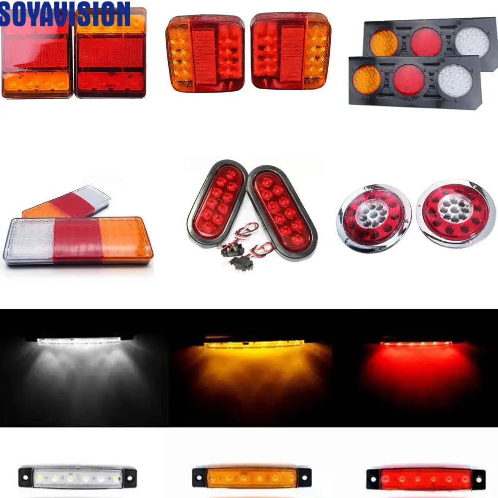 Задние фонари для прицепа грузовика 12 В стоп сигнал задний поворотный индикатор