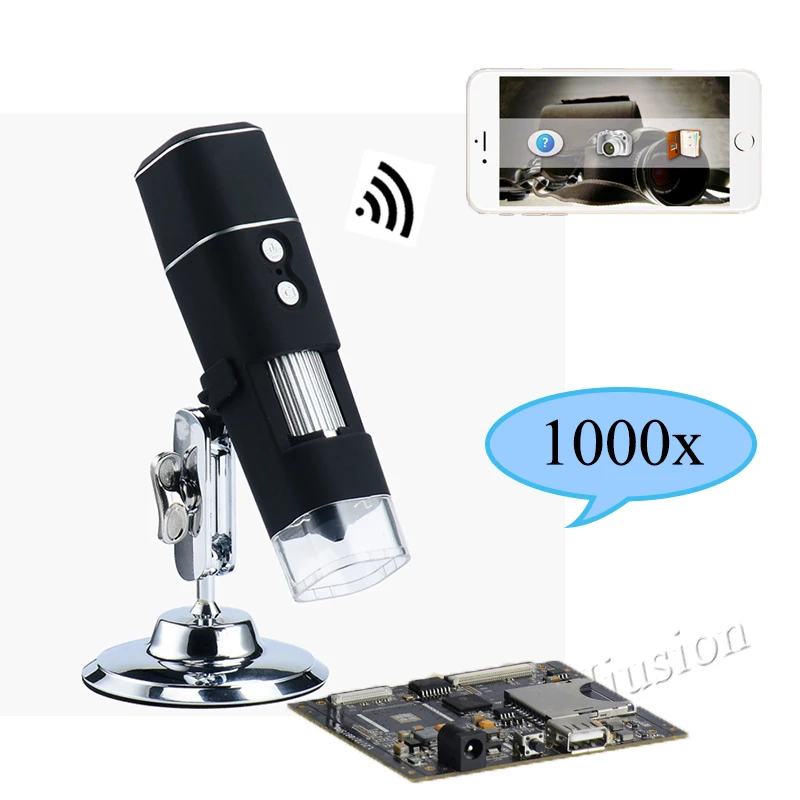 1000X WiFi цифровой микроскоп для Android Iphone мобильный телефон 8 LED Дети Цифровой