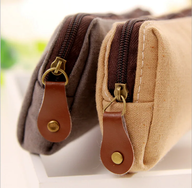 1 шт. парусиновая Сумочка для карандашей и ручек | Канцтовары офиса дома