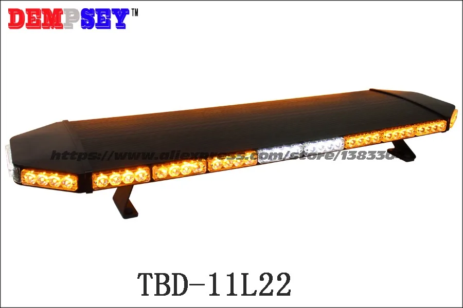 Tbd-11l22 супер яркий 1.2 м Amber светодиодный световой, инженерные/аварийной ситуации DC12V/24 В автомобиля крыши Strobe Предупреждение световой, черный алюминиевый