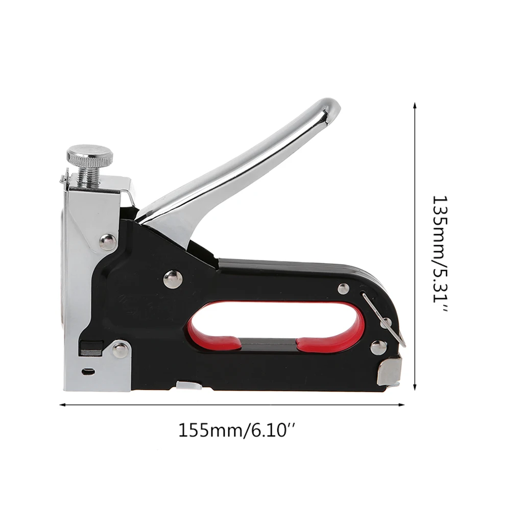 

3 Way Manual Heavy Duty Stapler Staple Gun Nailer With Staples Nails Set For Upholstery Wood Framing Furniture Finishing Tools